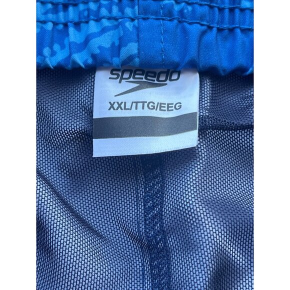 Speedo Mens Eco 4-Way Comfort Stretch Swim Trunks Blue Size 2XL UPF 50+ Sun Safe - Picture 4 of 10